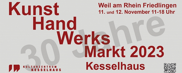 30. Kunsthandwerksmarkt im Kesselhaus am 11. und 12. November 2023 - 11 bis 18 Uhr 